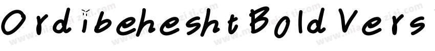 Ordibehesht Bold Version 1001 Apr字体转换